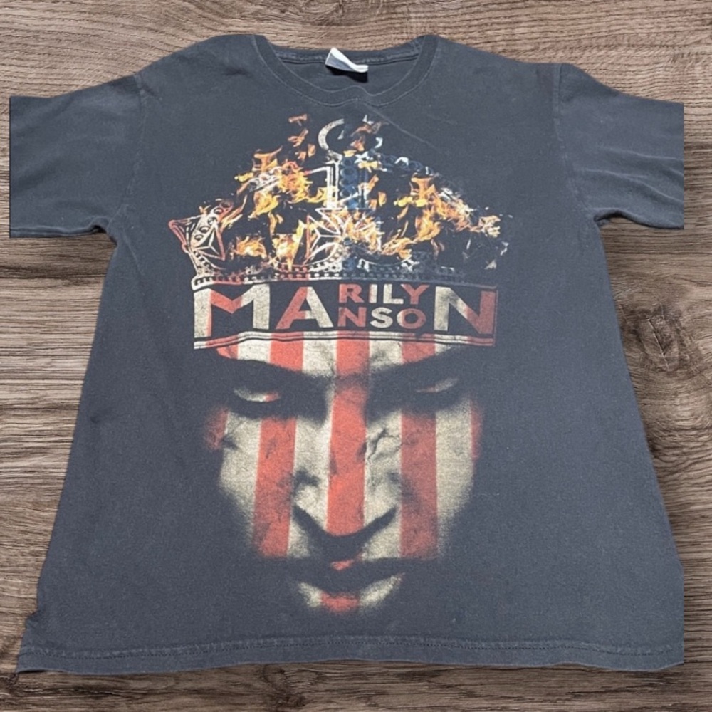 Y2K Marilyn Manson graphic T-shirt women’s size small